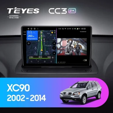 Штатная магнитола Teyes CC3 2K 6/128 Volvo XC90 (2002-2014) F1