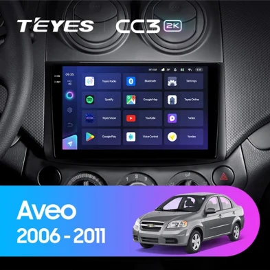 Штатная магнитола Teyes CC3 2K 4/32 Chevrolet Aveo (2006-2011)