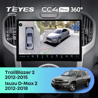 Штатная магнитола Teyes CC4 Pro 360 8/128 Chevrolet TrailBlazer 2 (2012-2015) (11")