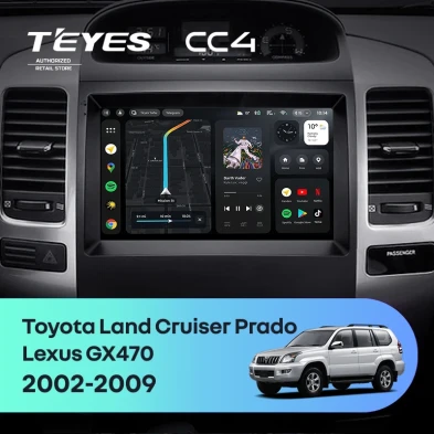 Штатная магнитола Teyes CC4 8/128 Lexus GX470 (2002-2009) F2