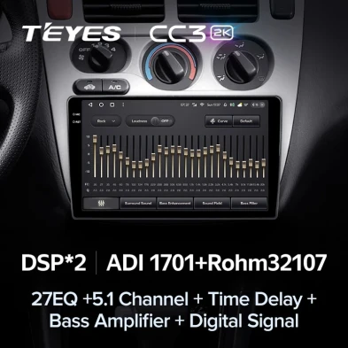 Штатная магнитола Teyes CC3 2K 360 6/128 Honda HR-V 1 (1998-2006)