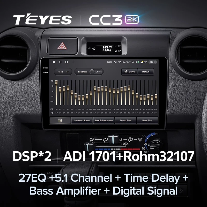 Штатная магнитола Teyes CC3 2K 360 6/128 Toyota Land Cruiser 8 J70 70 (2023-2024)