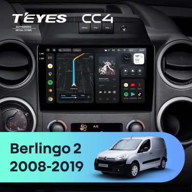 Штатная магнитола Teyes CC4 6/64 Citroen Berlingo 2 B9 (2008-2019)