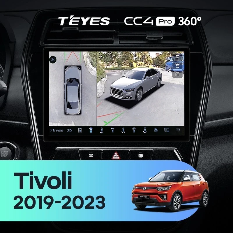 Штатная магнитола Teyes CC4 Pro 360 8/128 SsangYong Tivoli (2019-2023) (11")