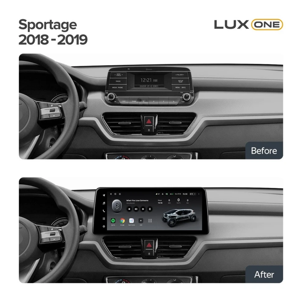 Переходная рамка kia Sportage 2018-2019 Тип-A (12,3")
