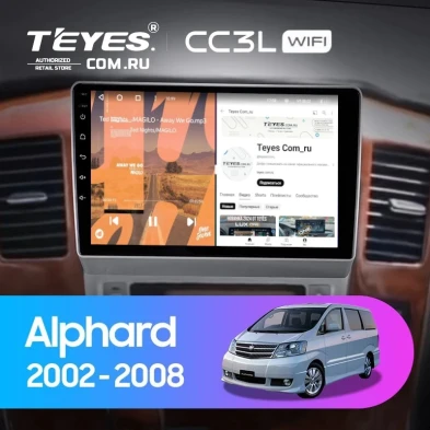 Штатная магнитола Teyes CC3L WiFi 2/32 Toyota Alphard 1 H10 (2002-2005) F1