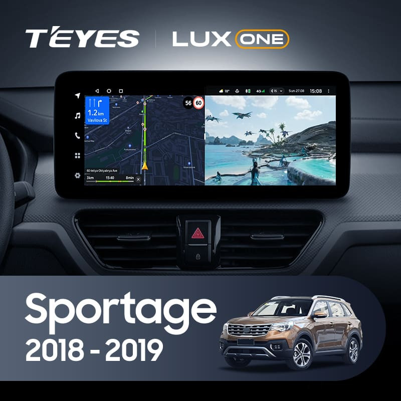 Штатная магнитола Teyes LUX ONE 4/64 Kia Sportage (2018-2019) Тип-A