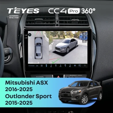 Штатная магнитола Teyes CC4 Pro 360 12/256 Mitsubishi ASX (2016-2026) F2
