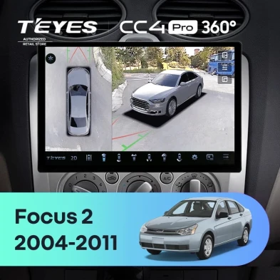 Штатная магнитола Teyes CC4 Pro 360 12/256 Ford Focus 2 Mk 2 (2004-2011) F1 (13")