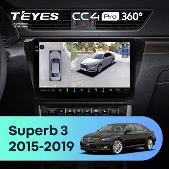 Штатная магнитола Teyes CC4 Pro 360 8/128 Skoda Superb 3 (2015-2026)