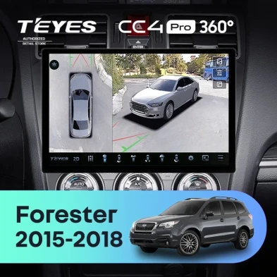 Штатная магнитола Teyes CC4 Pro 360 8/128 Subaru Forester SJ (2015-2018) (11")
