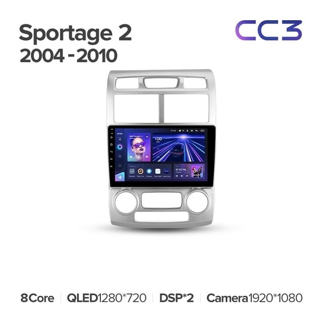 Штатная магнитола Teyes CC3 4/32 Kia Sportage 2 (2004-2010) F1