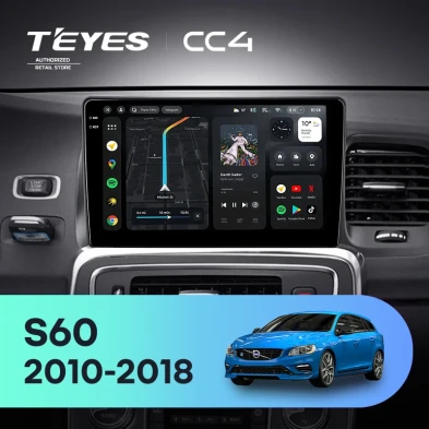 Штатная магнитола Teyes CC4 6/64 Volvo S60 Y20 (2010-2018)