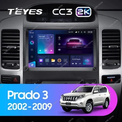 Штатная магнитола Teyes CC3 2K 6/128 Toyota Land Cruiser Prado 120 (2002-2009) F3