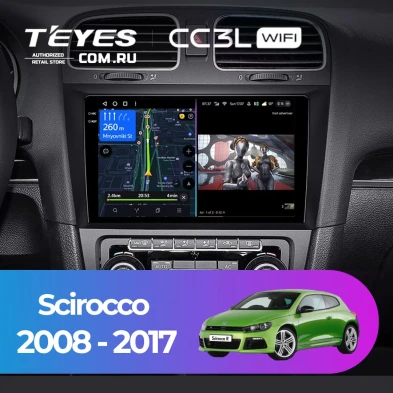 Штатная магнитола Teyes CC3L WiFi 2/32 Volkswagen Scirocco (2008-2017)