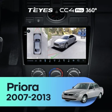 Штатная магнитола Teyes CC4 Pro 360 8/128 Lada Priora 1 (2007-2013) F1