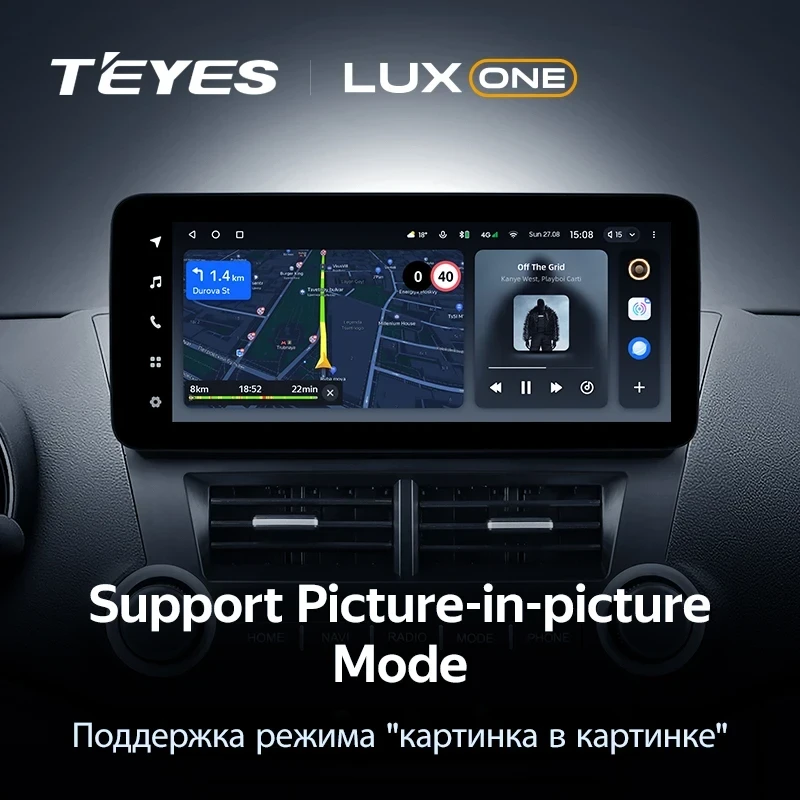 Штатная магнитола Teyes LUX ONE 4/64 Toyota Highlander 2 XU40 (2007-2013)