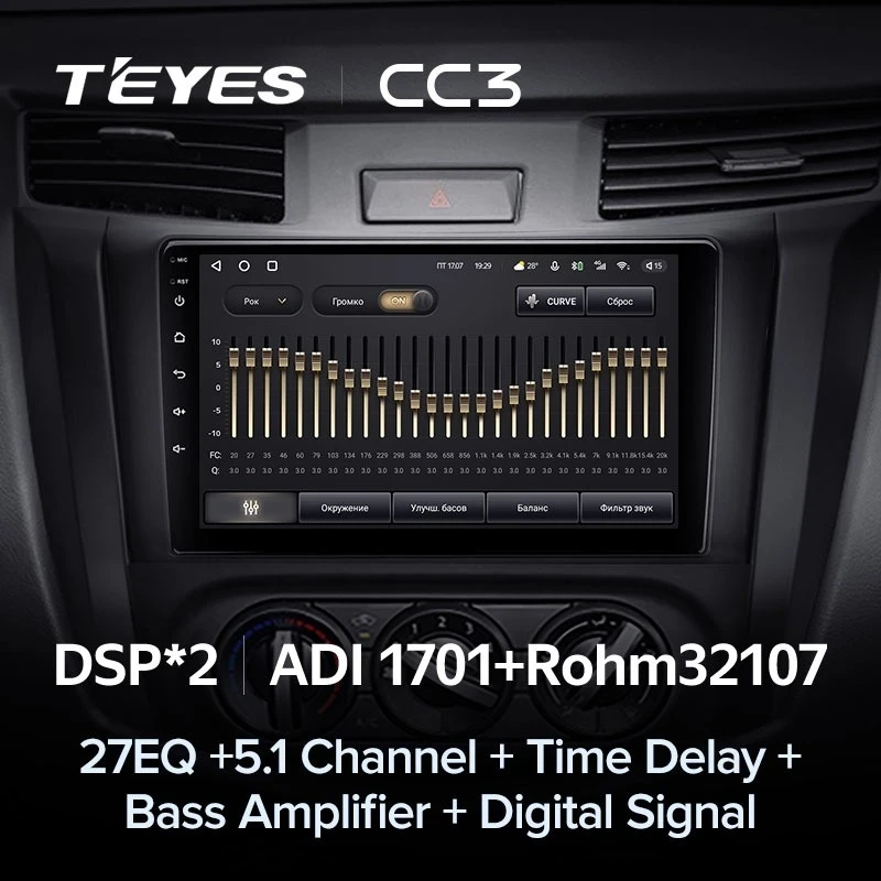 Штатная магнитола Teyes CC3 4/32 Nissan Navara D23 IV (2014-2021) Тип-B