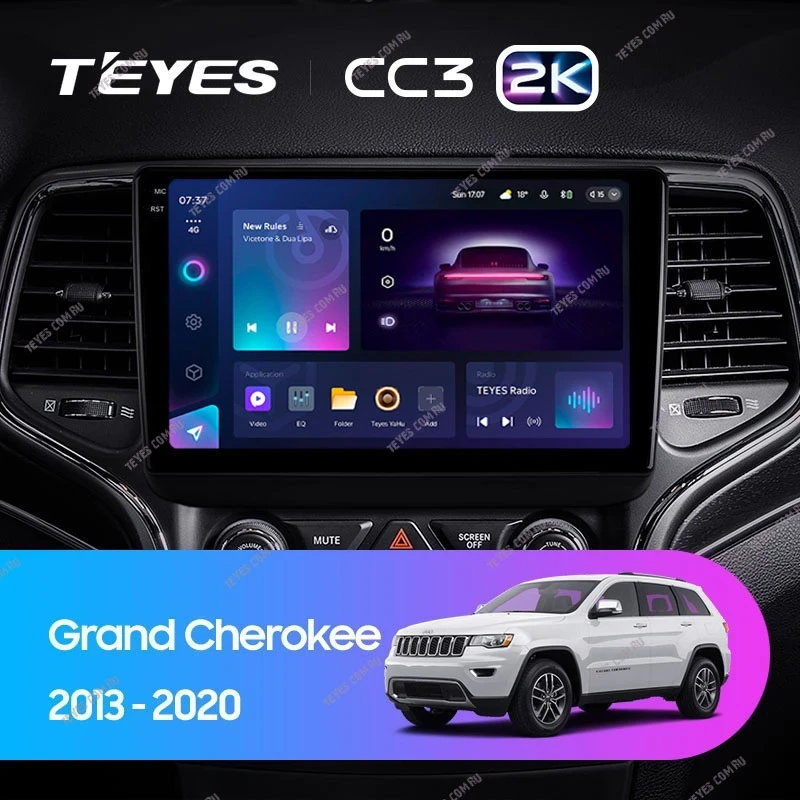 Штатная магнитола Teyes CC3 2K 4/64 Jeep Grand Cherokee WK2 (2013-2020) F1