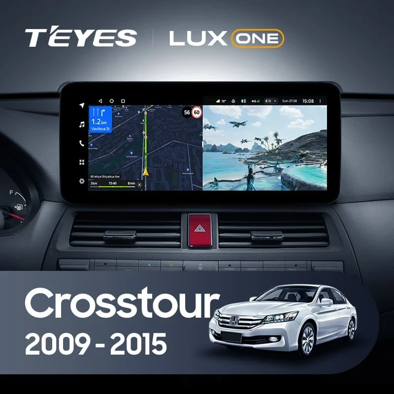 Штатная магнитола Teyes LUX ONE 360 6/128 Honda Crosstour 1 TF (2009-2015)
